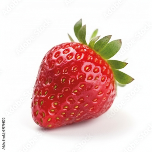 Juicy and Delicious The Perfectly Ripe Red Strawberry