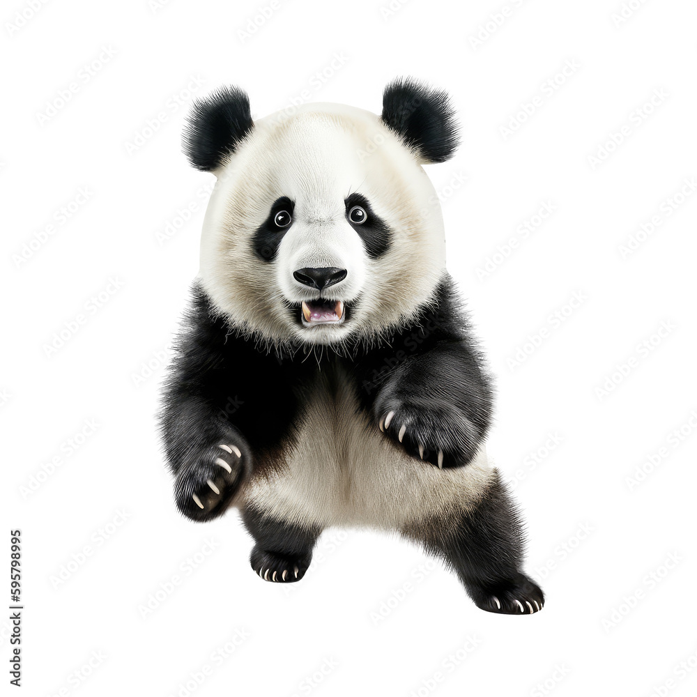 panda isolated on white background panda isolated on white background