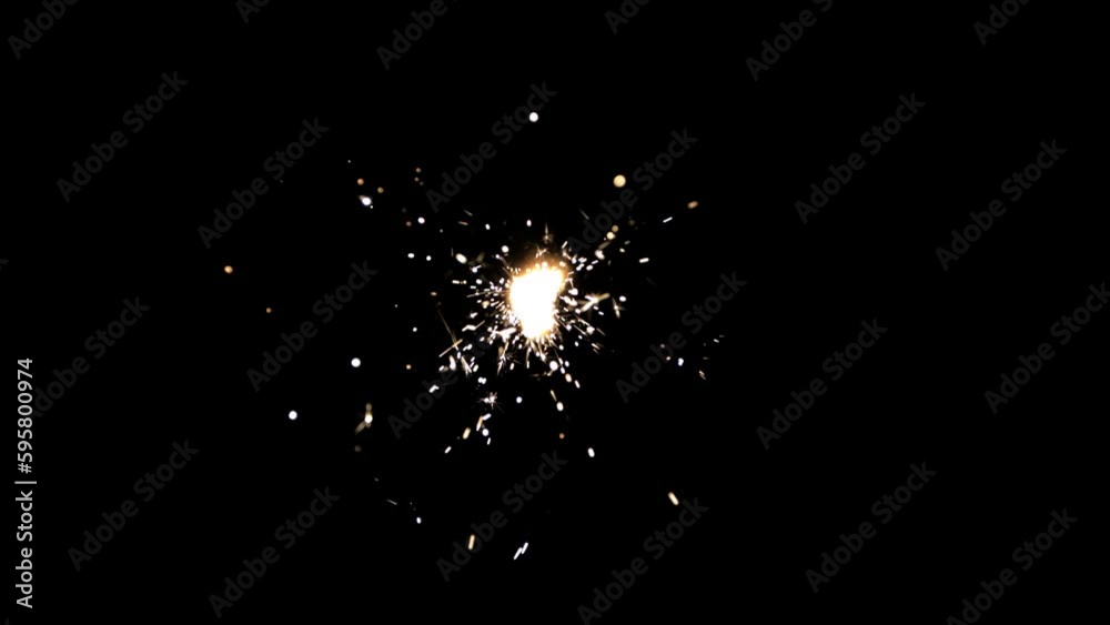 Christmas Sparkler in Slow Motion Christmas Sparkler in Slow Motion
