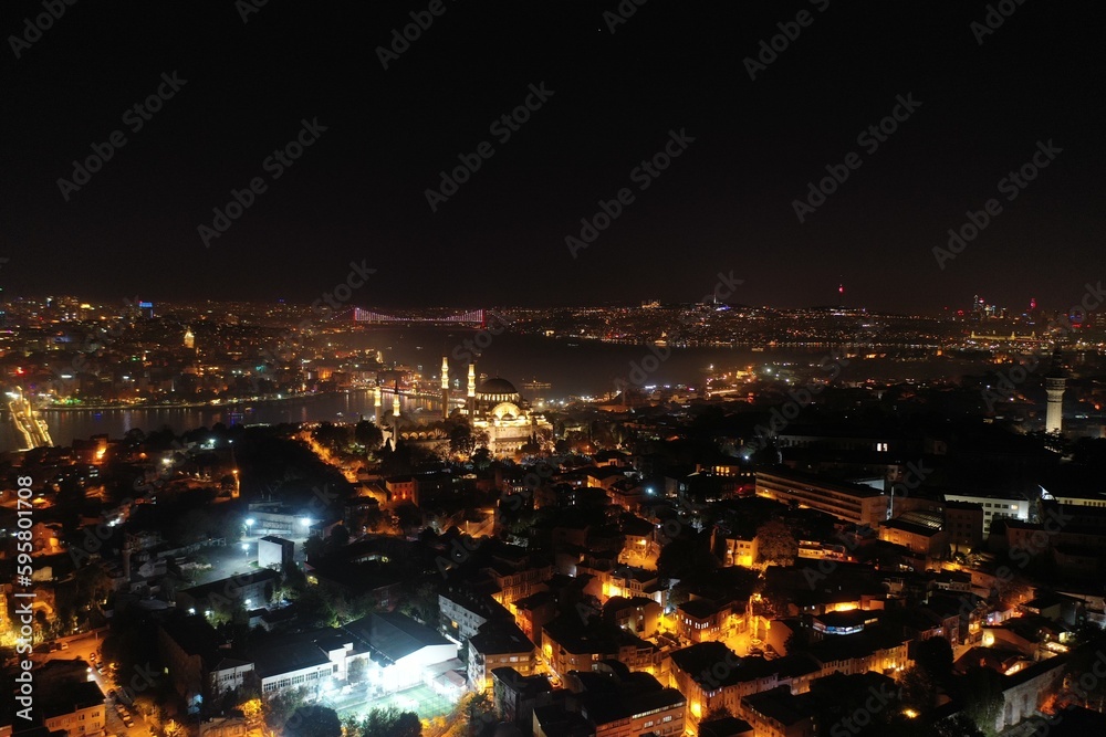  istanbul sultan ahmet view of the city at night mosque