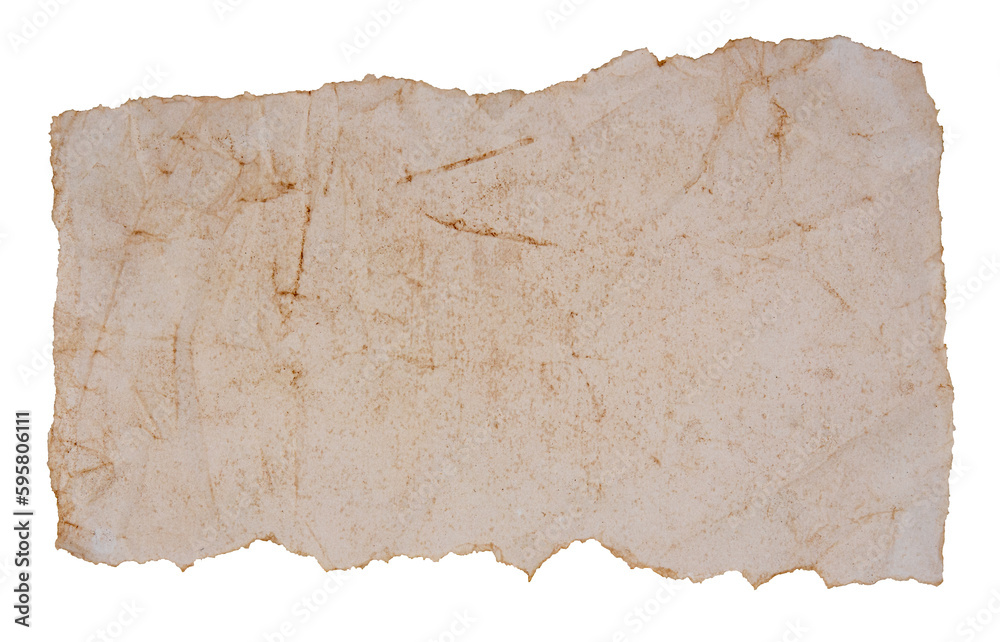 Fototapeta premium isolated photo of old blank gray grunge paper
