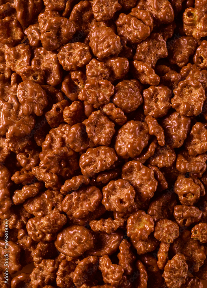 Schokolierte Flakes als Topshot Schokolierte Flakes als Topshot