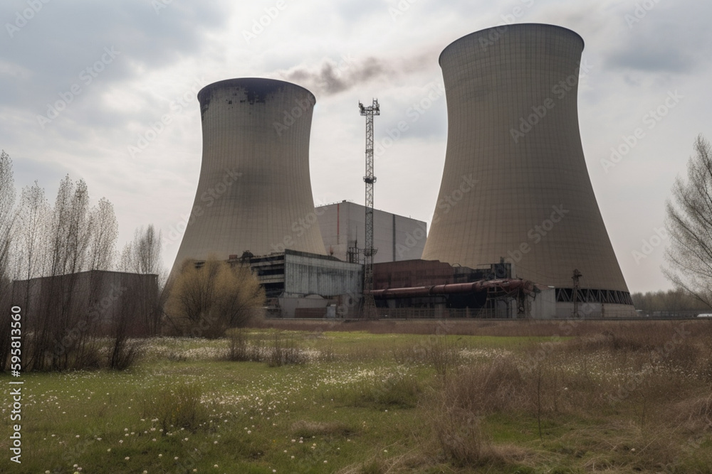 Nuclear Power Plant in different condition