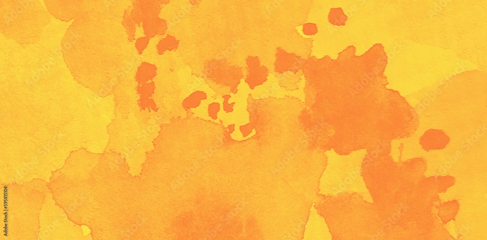 abstract watercolor background with leaves