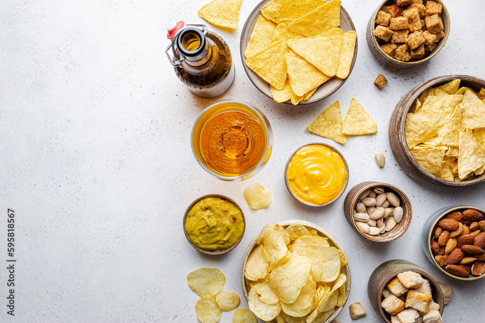 Veraity bowls of beer snacks Veraity bowls of beer snacks