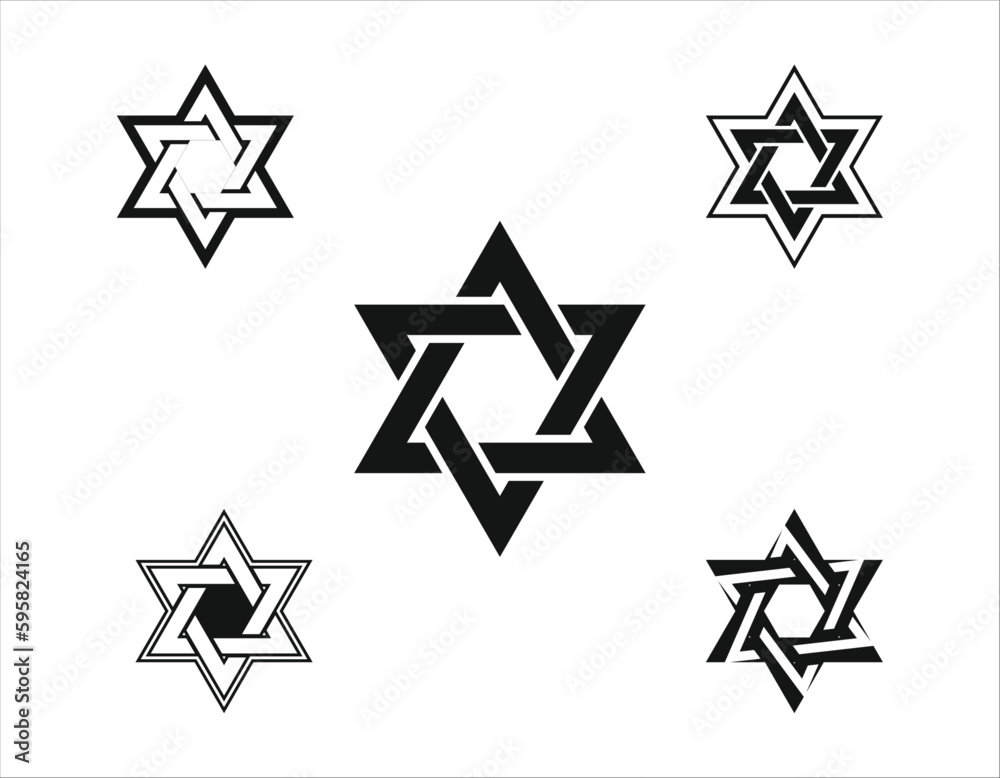The Star of David, a religious symbol of Judaism and Israeli culture