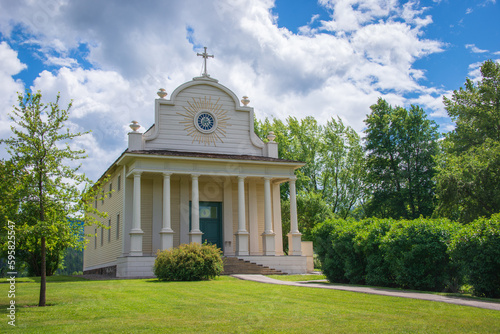 View of the Church at Historic Old Mission State Park in Idaho photo