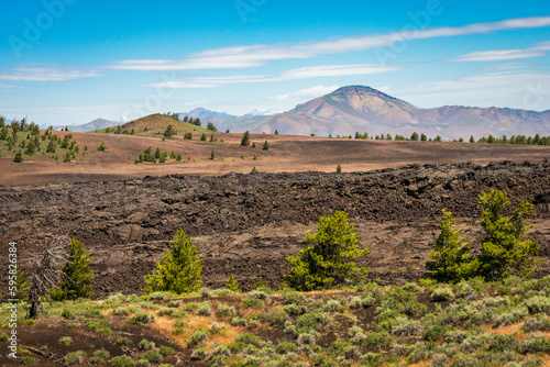Photography Sparse Landscape of Craters of the Moon National Monument and Preserve in Idaho