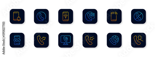 Cellular. Flat, color, cellular communication icons. Vector icons.