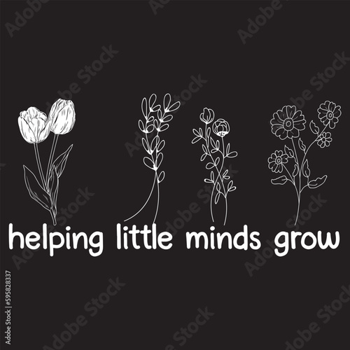 helping little minds grow svg design