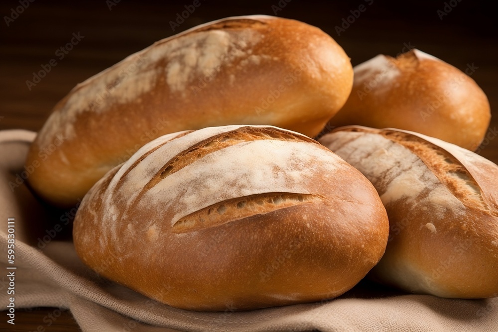 Freshly Baked Bread Loaves
