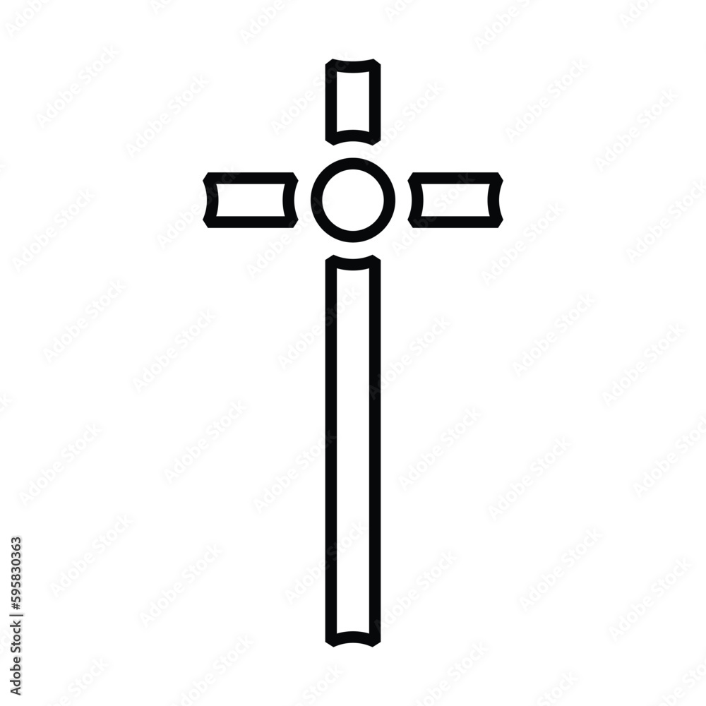cross icon, god vector, christian illustration cross icon, god vector, christian illustration