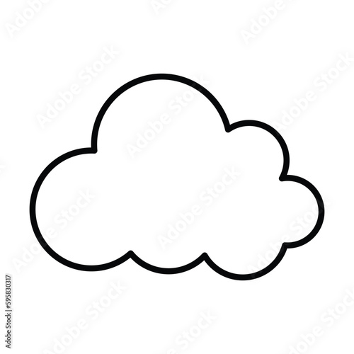 cloud icon, sky vector, summer illustration