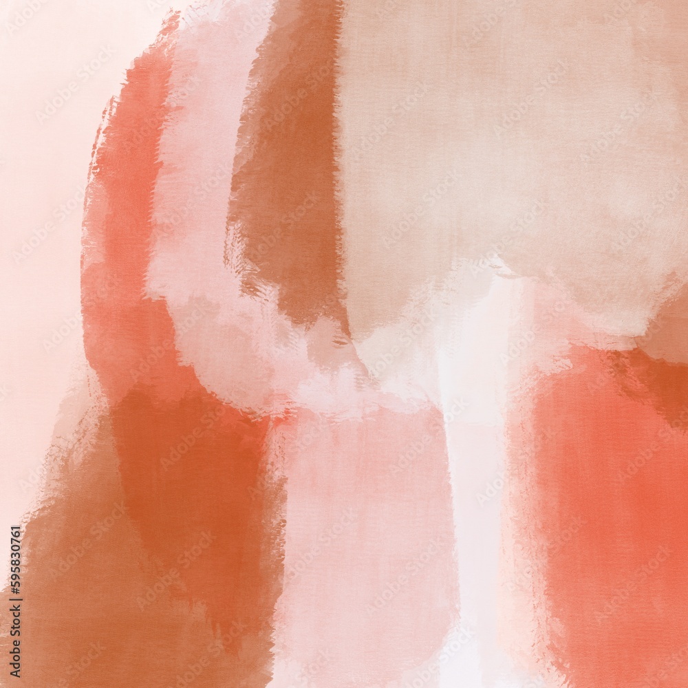 Fototapeta premium Orange Gouache Abstract Painting Background
