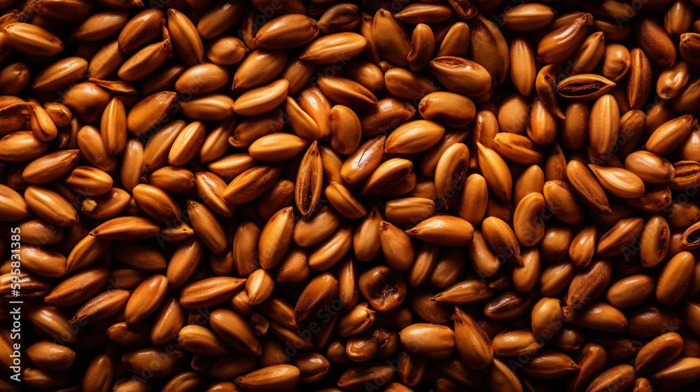 Pile of pine nuts background. Food backdrop. Generative AI Pile of pine nuts background. Food backdrop. Generative AI