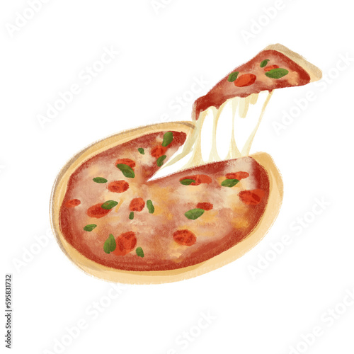 Pizza no background