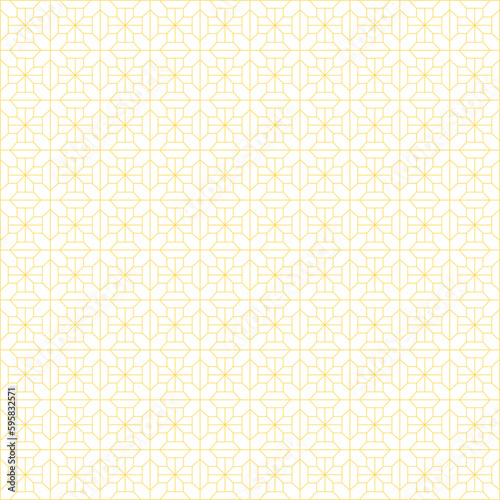 Abstract flowerish geometric shapes seamless patterns background © MicroTee