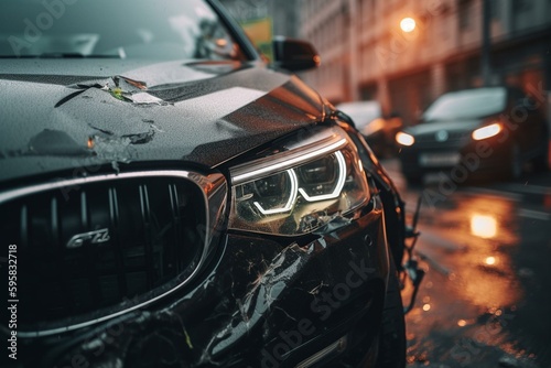 Car accident assessment sticker 1. Generative AI
