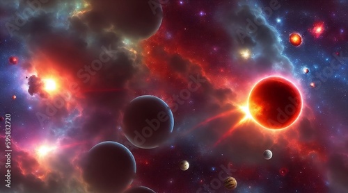 Epic deep space art - 4k wallpaper planets supernova - Universe