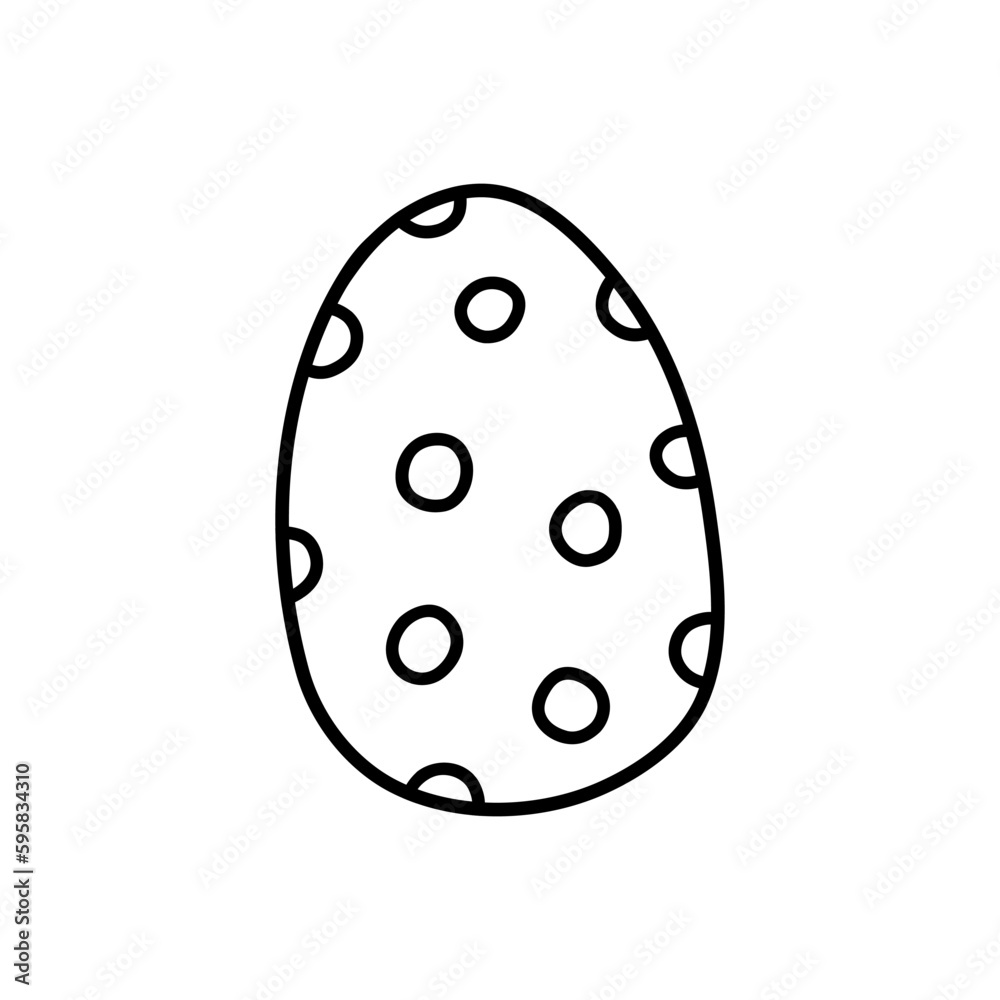 Cute decorated Easter egg isolated on white background. Vector hand-drawn illustration in doodle style. Perfect for holiday designs, cards, logo, decorations. Cute decorated Easter egg isolated on white background. Vector hand-drawn illustration in doodle style. Perfect for holiday designs, cards, logo, decorations.