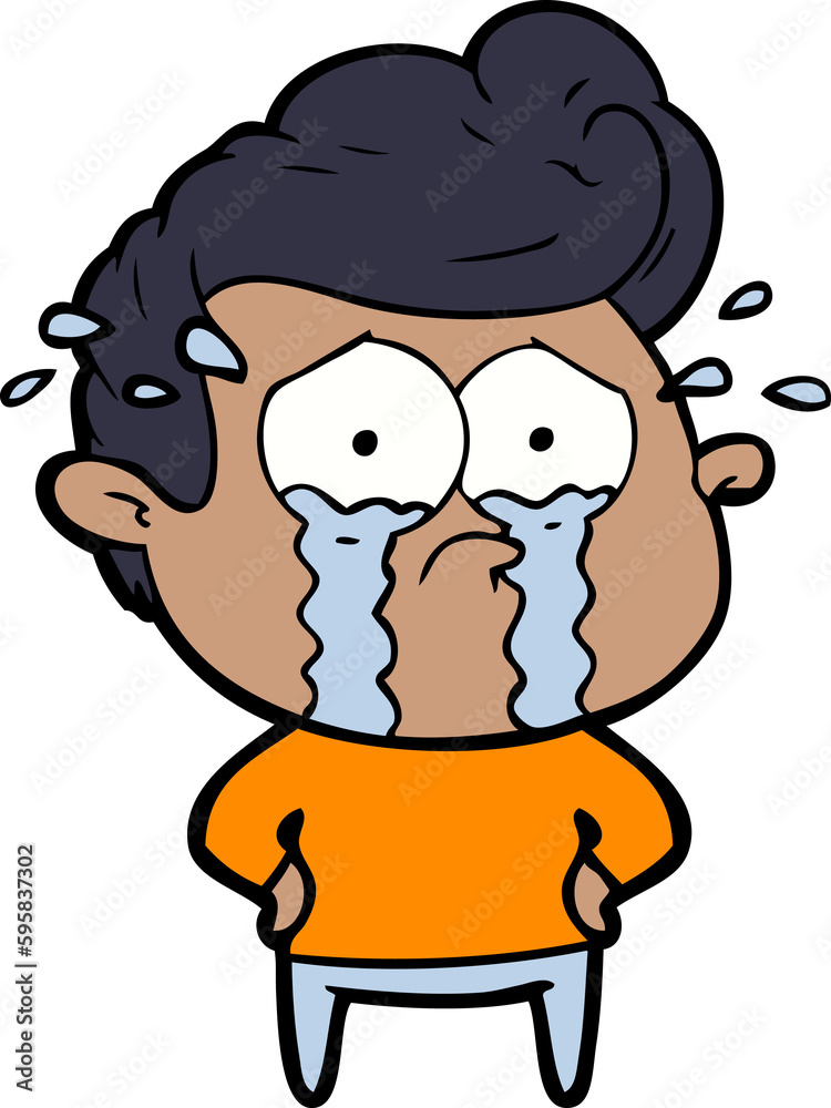 cartoon crying man cartoon crying man