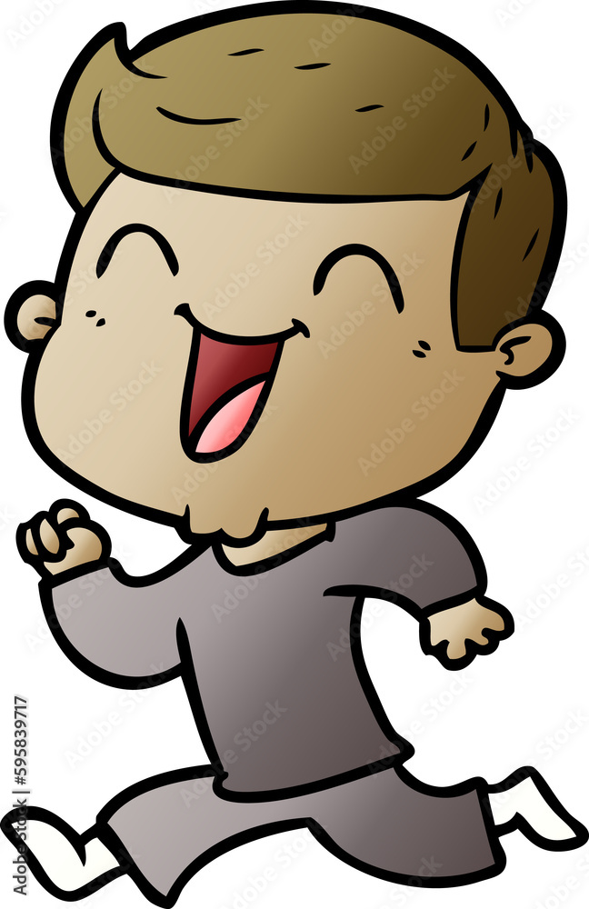 cartoon happy man cartoon happy man