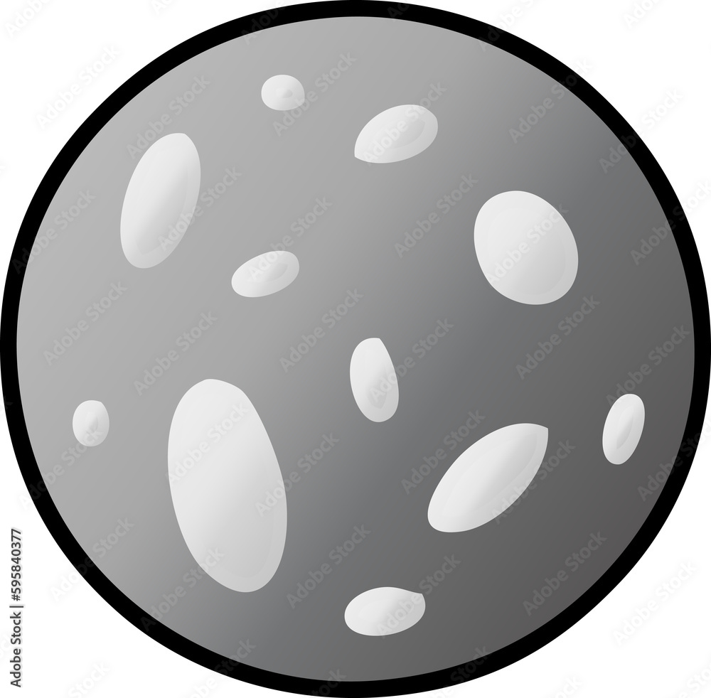 hand drawn gradient cartoon doodle of a full moon hand drawn gradient cartoon doodle of a full moon