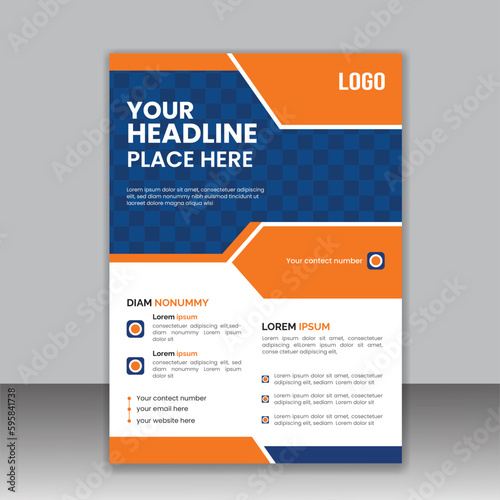 flyer design for marketing agency, Brochure design, cover, annual report, poster, flyer. Creative Corporate & Business Flyer template design, vector template design