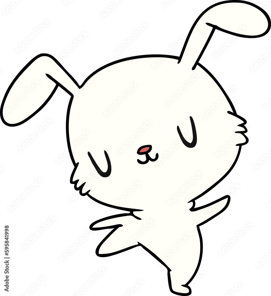 cartoon illustration kawaii cute furry bunny cartoon illustration kawaii cute furry bunny