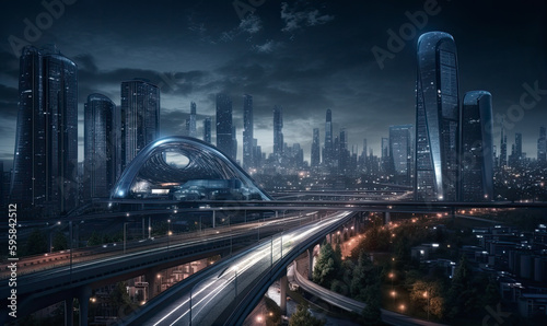 ilustraciones de IA generativas
CIUDADES FUTURISTAS

