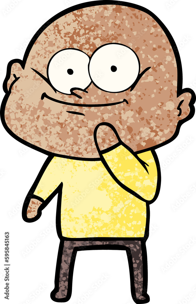 cartoon bald man staring cartoon bald man staring