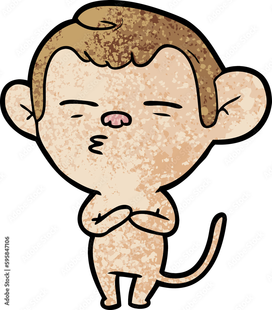 cartoon suspicious monkey cartoon suspicious monkey