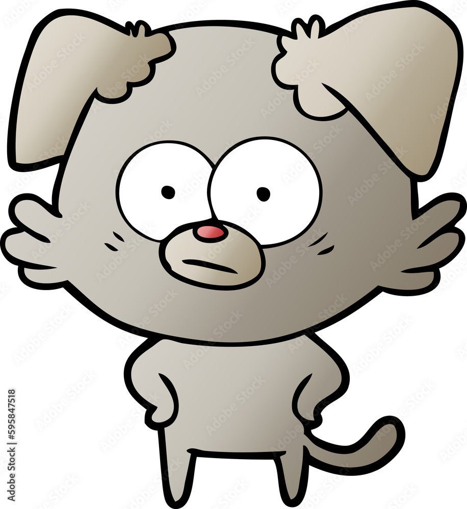 nervous dog cartoon nervous dog cartoon