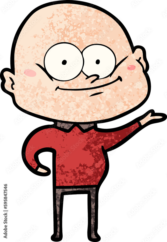 cartoon bald man staring cartoon bald man staring