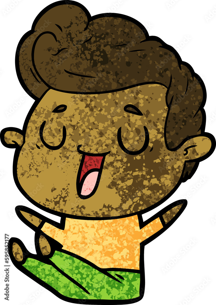 happy cartoon man happy cartoon man