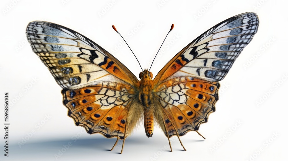 Obraz premium Butterfly on a white background. Generative ai
