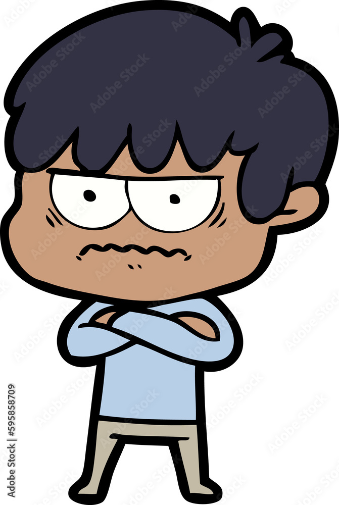 annoyed cartoon boy annoyed cartoon boy