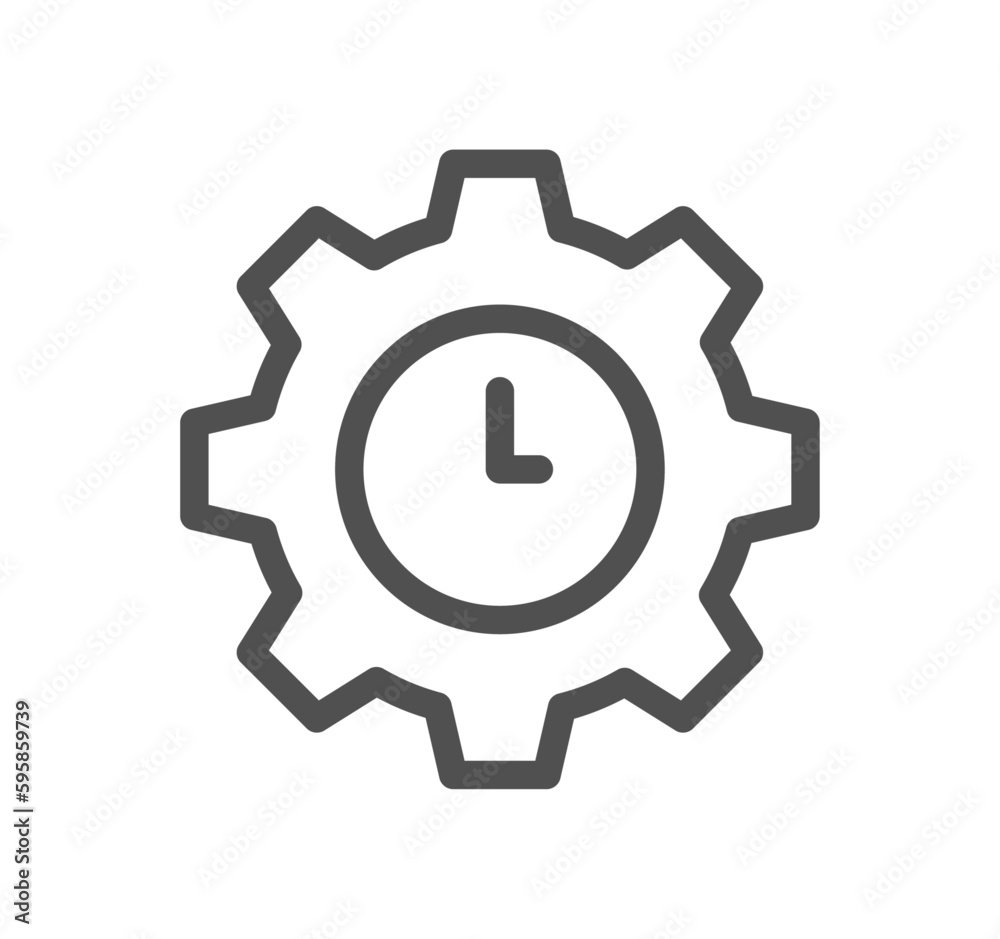 Time related icon outline and linear vector. Time related icon outline and linear vector.