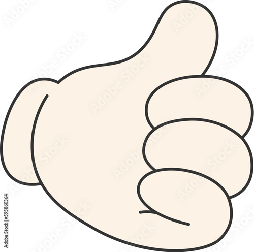 Cartoon Hand Thumbs Up