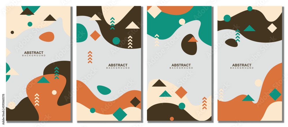 Abstract modern template set background. Abstract background.