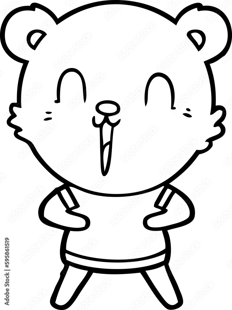 happy cartoon bear happy cartoon bear