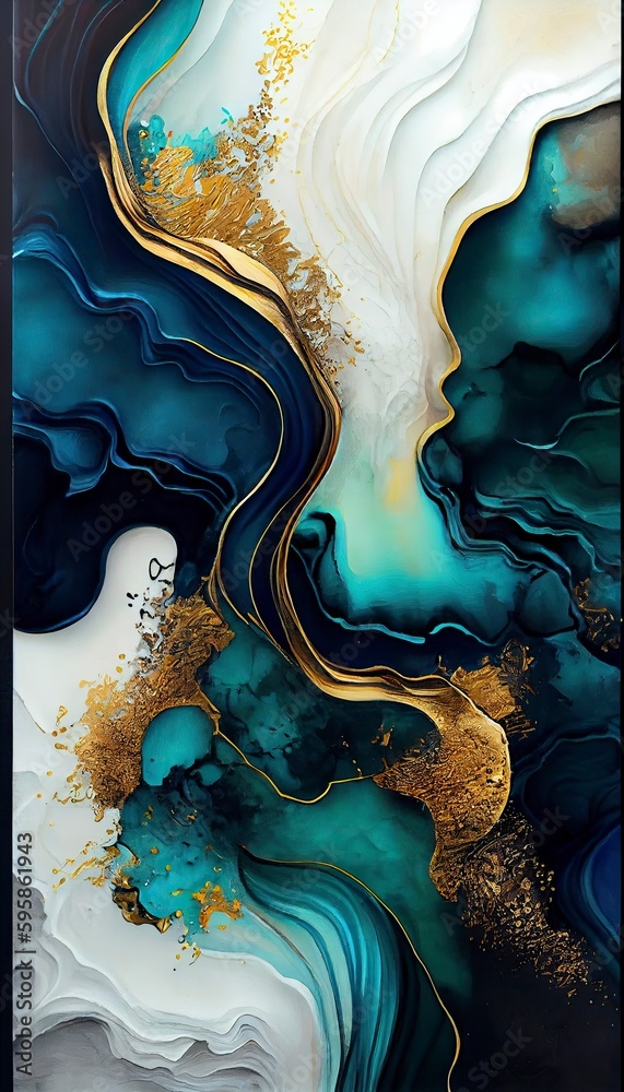 Marble & Alcohol ink background, Generative AI Marble & Alcohol ink background, Generative AI