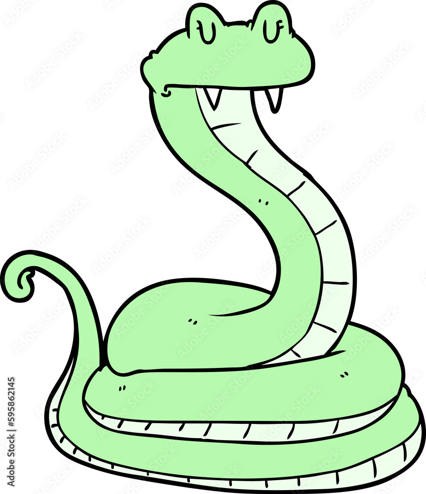 Fototapeta premium cartoon snake