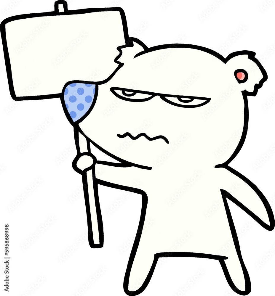 Obraz premium polar bear cartoon