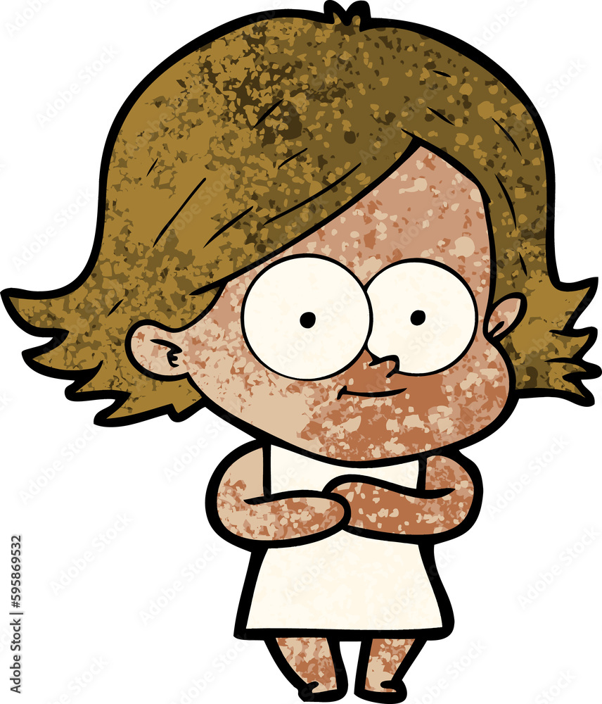 happy cartoon girl happy cartoon girl