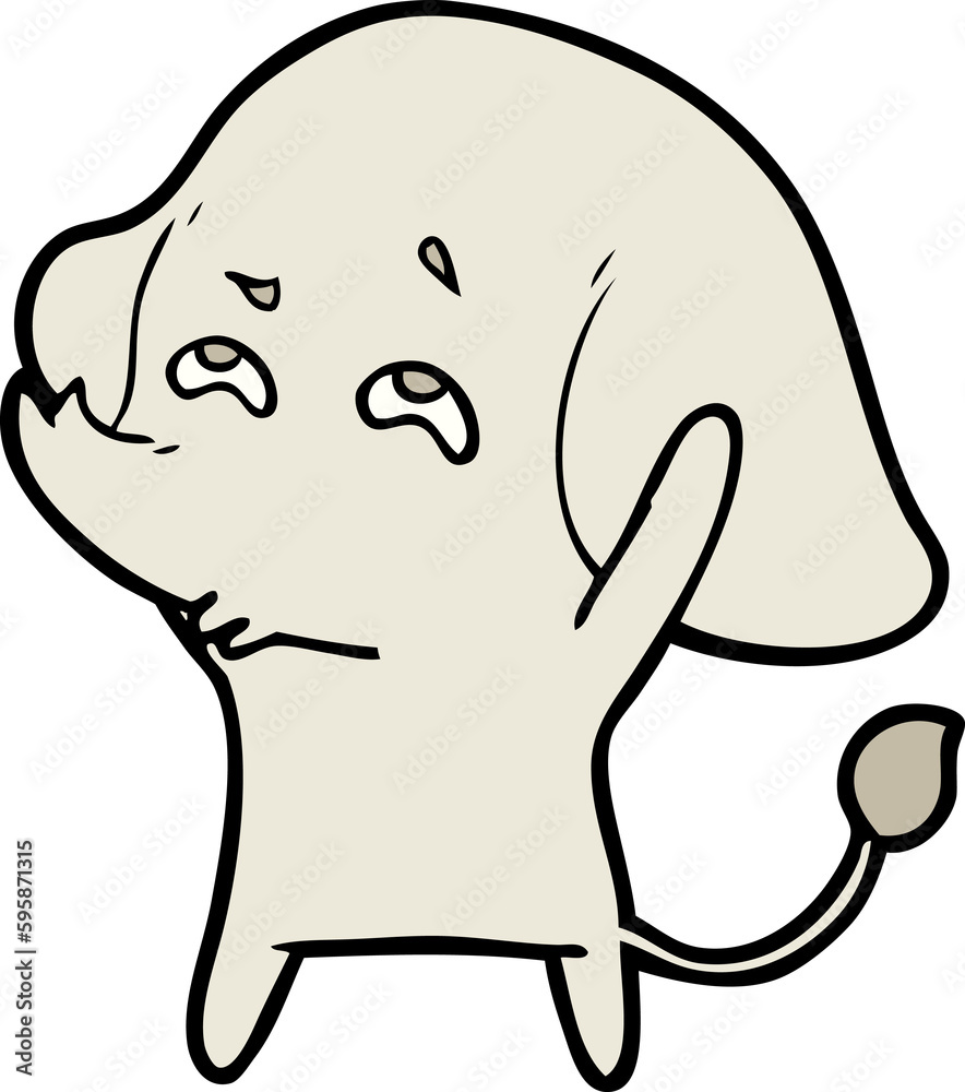 cartoon elephant remembering