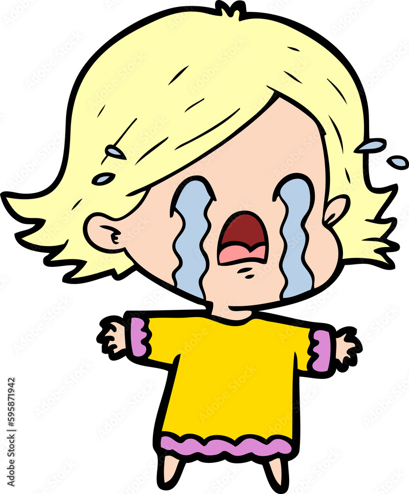 cartoon woman crying cartoon woman crying