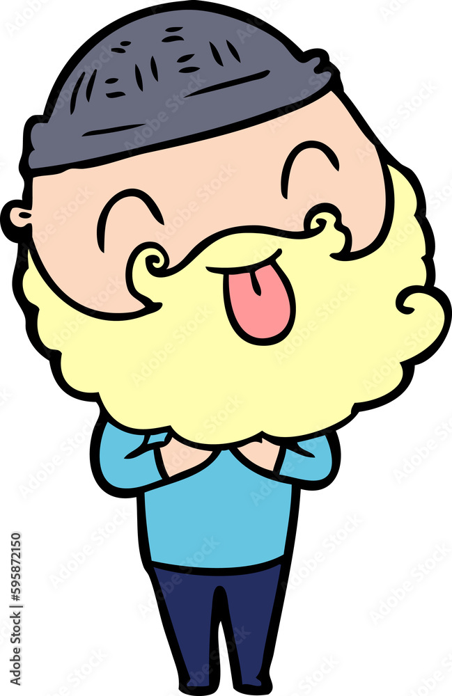 man with beard sticking out tongue man with beard sticking out tongue