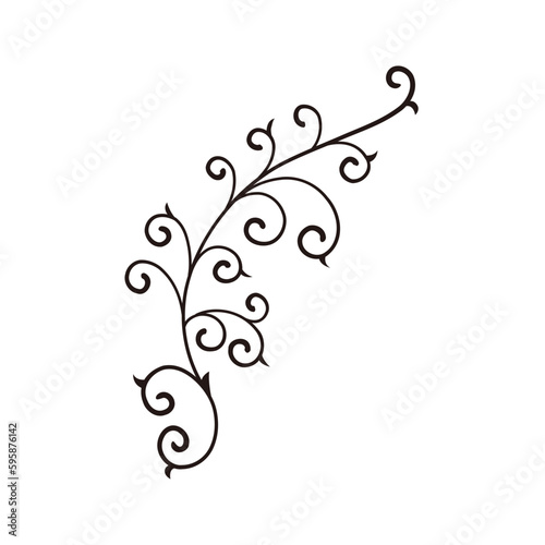 flower or tree silhouette icon.