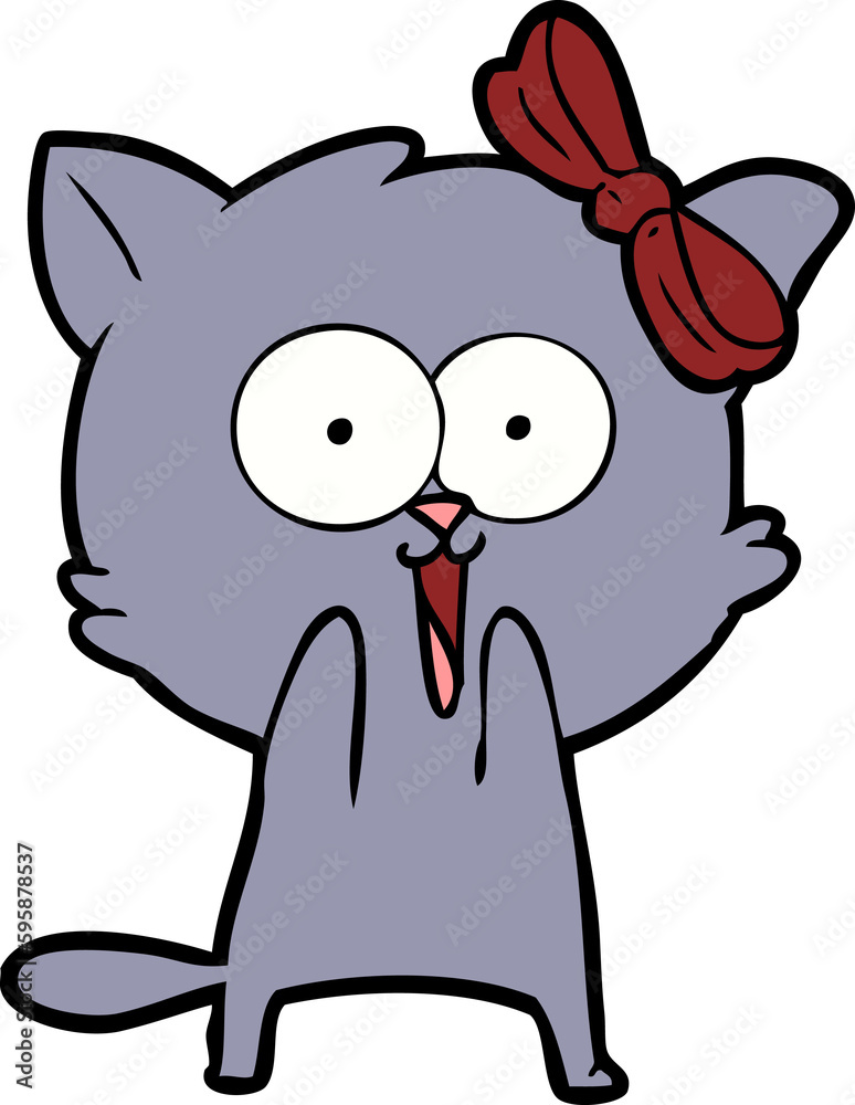 Obraz premium cartoon cat